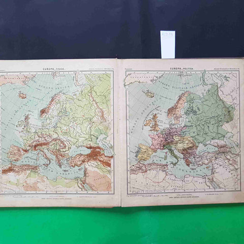 ATLANTE GEOGRAFICO METODICO dr. PASANISI 1900 EDITRICE DANTE ALIGHIERI