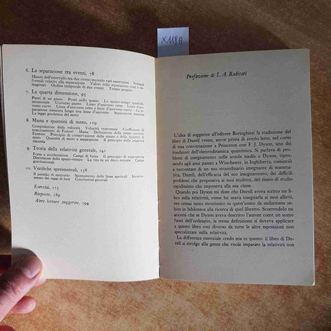 LA RELATIVITA' CON LE QUATTRO OPERAZIONI - CLEMENT DURELL 1970 BORINGHIERI