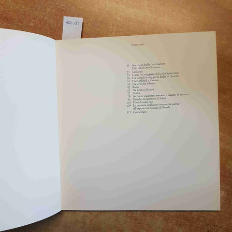 GOETHE IN ITALIA 1986 ELECTA - JORN GORES catalogo della mostra