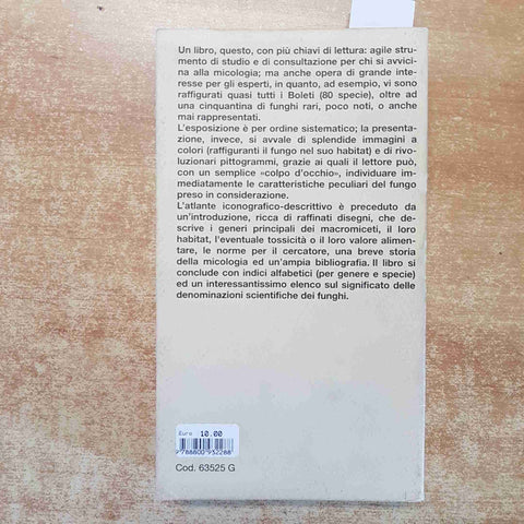 FUNGHI A COLPO D'OCCHIO - UMBERTO NONIS 1992 PRIULI VERLUCCA micologia
