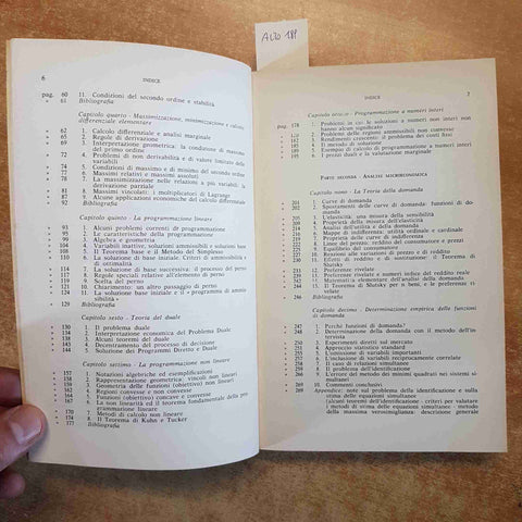 TEORIA ECONOMICA E ANALISI OPERATIVA 4°EDIZIONE - W.J. BAUMOL 1977 FRANCO ANGELI
