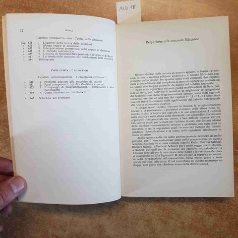 TEORIA ECONOMICA E ANALISI OPERATIVA 4°EDIZIONE - W.J. BAUMOL 1977 FRANCO ANGELI