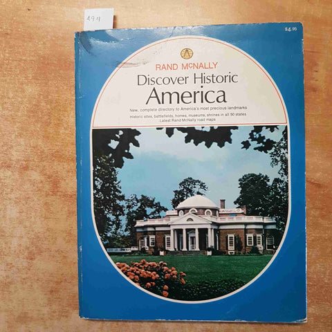 DISCOVER HISTORIC AMERICA complete directory to America's RAND MCNNALLY 1973