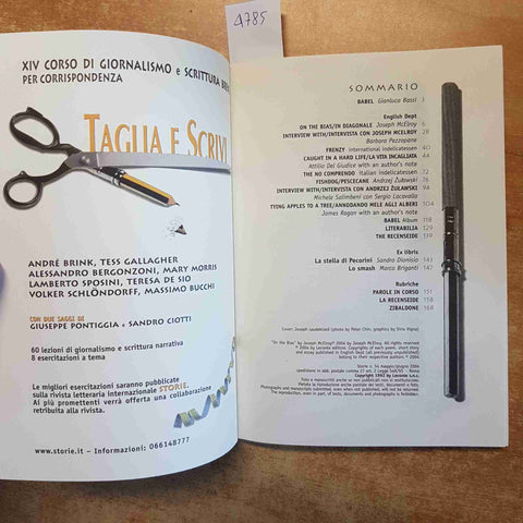 STORIE ALL WRITE N°54/2004 Del Giudice, McElroy, Briganti, Zulawski, Regan, Gala