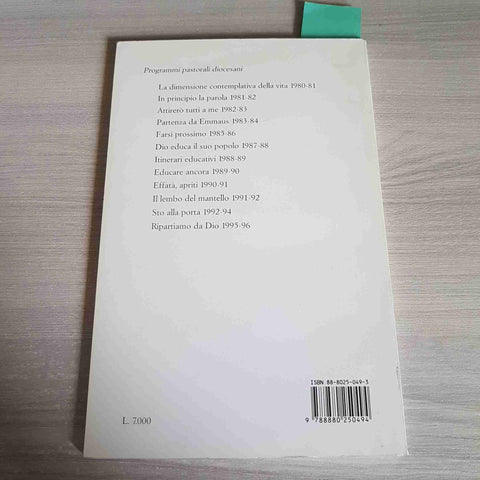 RIPARTIAMO DA DIO - CARLO MARIA MARTINI - CENTRO AMBROSIANO - 1995