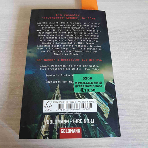 TOTEN MESSE thriller JAMES PATTERSON - GOLDMANN - 2007