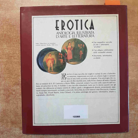 EROTICA ANTOLOGIA ILLUSTRATA D'ARTE E LETTERATURA Hill Wallace 1994 CDE erotism