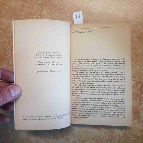 PIERRE DACO CHE COS'E' LA PSICANALISI 1982 RIZZOLI pagine sottolineate brunite