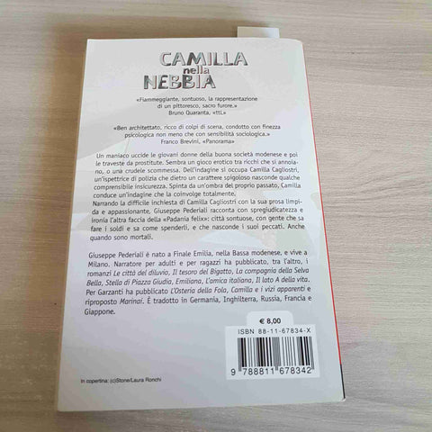 CAMILLA NELLA NEBBIA thriller GIUSEPPE PEDERIALI - ELEFANTI - 2005