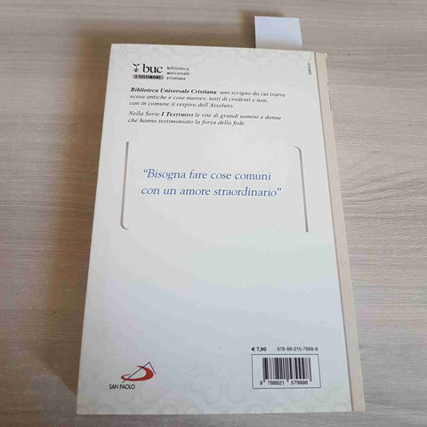 MADRE TERESA calcutta TUTTO INIZIO' NELLA MIA TERRA CRISTINA SICCARDI 2013 BUC
