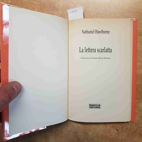 HAWTHORNE - LA LETTERA SCARLATTA 1999 FAMIGLIA CRISTIANA
