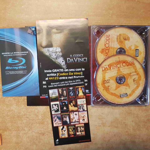 IL CODICE DA VINCI 2 DVD extended cut TOM HANKS DAN BROWN RON HOWARD 2006 SONY