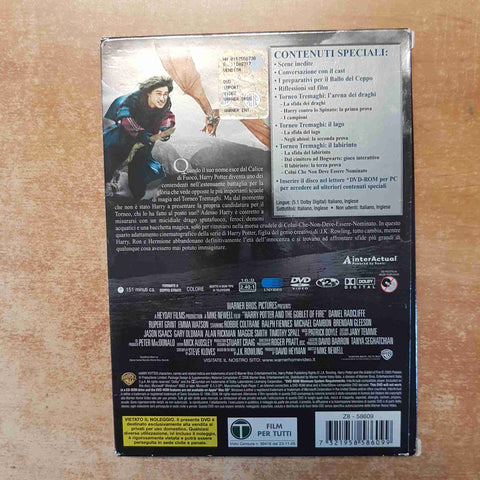 HARRY POTTER E IL CALICE DI FUOCO 2 DVD J.K. ROWLING DANIEL RADCLIFFE WARNER BRO