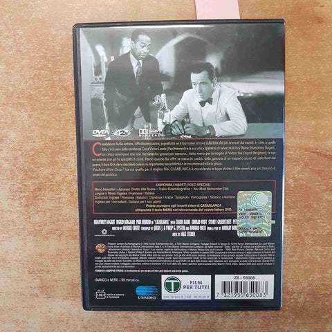 CASABLANCA DVD HUMPHREY BOGART INGRID BERGMAN UNIVIDEO