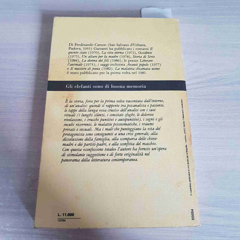 LA MALATTIA CHIAMATA UOMO - FERDINANDO CAMON - GARZANTI - 1987