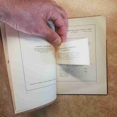 LA QUADRIENNALE ESPOSIZIONE NAZIONALE DI BELLE ARTI TORINO 1927 CATALOGO