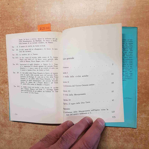 LE ORIGINI DELLA CIVILTA' NEL VICINO ORIENTE - HENRI FRANKFORT 1961 SANSONI