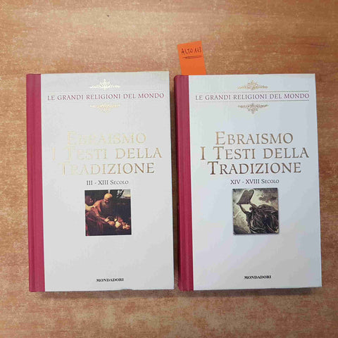 LE GRANDI RELIGIONI DEL MONDO EBRAISMO I TESTI DELLA TRADIZIONE 2 voll. MONDADOR