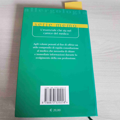 MEMO ALLERGOLOGIA - GIANCARLO PALMIERI - SELECTA - 2002