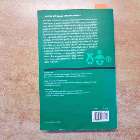 L'ABUSO SESSUALE INTRAFAMILIARE MANUALE DI INTERVENTO psicosociale 2001 CORTINA
