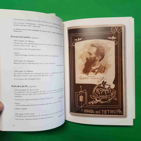 L'ARCHIVIO DI GALILEO FERRARIS vol. I CORRISPONDENZA INVENTARIO Gobbo Silvestri