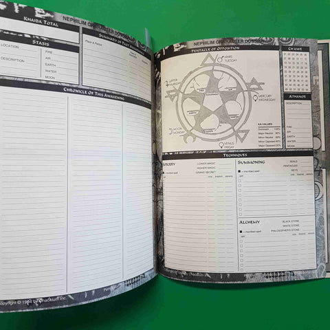 CHARACTER DOSSIERS NEPHILIM - DELUXE chaosium inc. 1994 gioco di ruolo GAMES