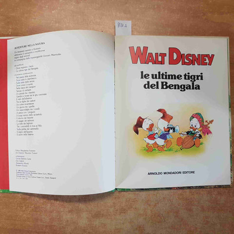 WALT DISNEY LE ULTIME TIGRI DEL BENGALA 1985 MONDADORI avventure nella natura