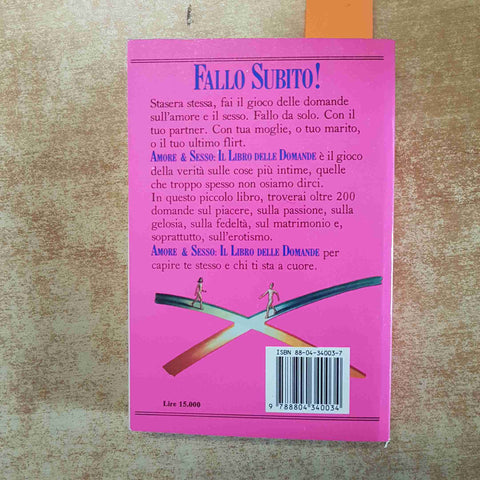 AMORE E SESSO IL LIBRO DELLE DOMANDE - GREGORY STOCK 1991 MONDADORI sessualita'