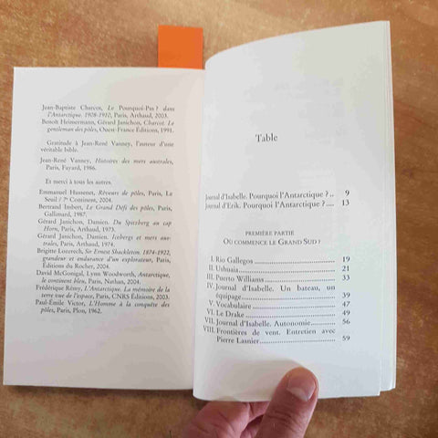 SALUT AU GRAND SUD - AUTISSIER, ORSENNA 2006 EDITIONS STOCK antartico