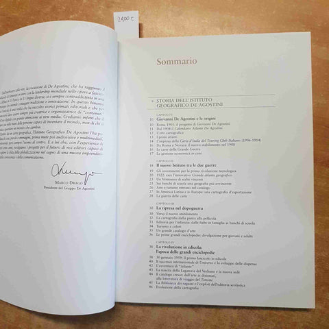 ISTITUTO GEOGRAFICO DE AGOSTINI 1901-2001 CENTO ANNI DI EDITORIA