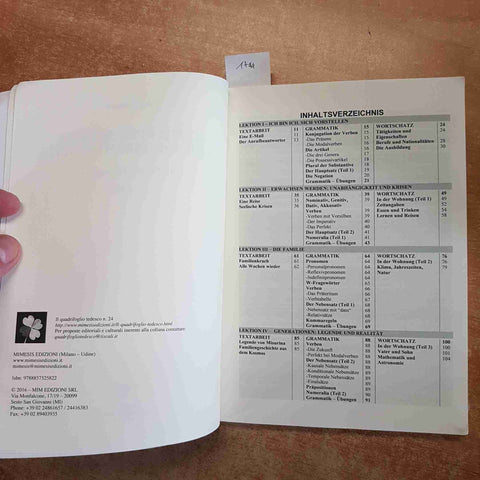 SCHRITT FUR SCHRITT IN DIE DEUTSCHE SPRACHE A2 - B1 Paola Lehmann 2016 MIMESIS