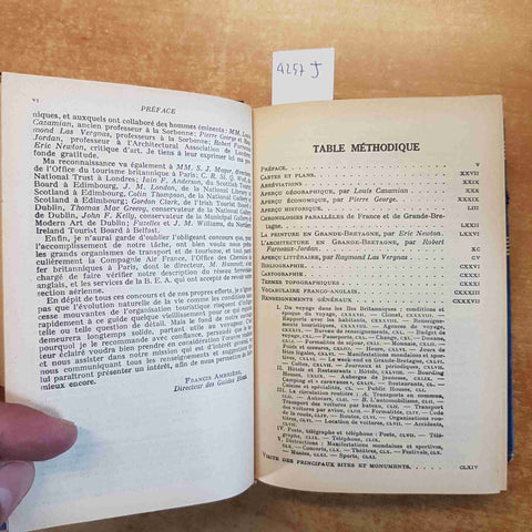 LES GUIDES BLEUS ILES BRITANNIQUES 1958 HACHETTE angleterre galles eire irlande