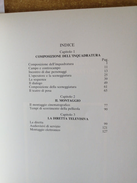 LOTTO 4 VOLUMI Operatore cinematografico e televisivo 1989 S.F.A. n3/4/5/8_7164