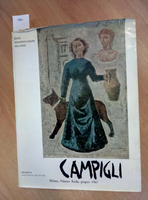 MOSTRA DI MASSIMO CAMPIGLI 1967 MELE - MILANO PALAZZO REALE - MONETA -(1807