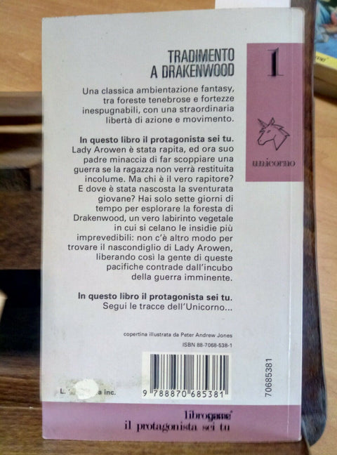LIBROGAME - TRADIMENTO A DRAKENWOOD - 1993 - PAUL VERNON - UNICORNO N1 (20