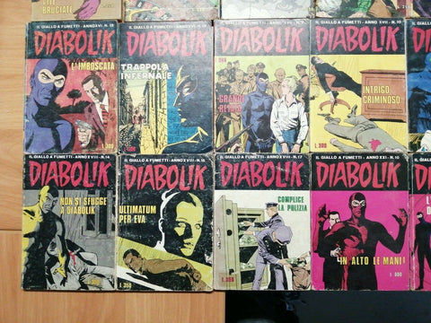 LOTTO 24 DIABOLIK ORIGINALI ANNO XIII - XXIII - ASTORINA - GIUSSANI - EVA (