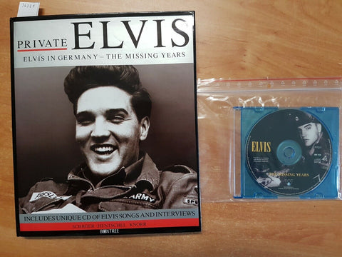 ELVIS PRESLEY - PRIVATE ELVIS IN GERMANY THE MISSING YEARS 1993 + CD (3631E