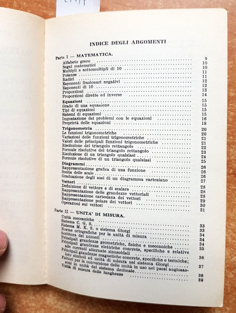 PRONTUARIO ELETTROTECNICO - Vittorio Re - 1966 - Editoriale Delfino (2747f