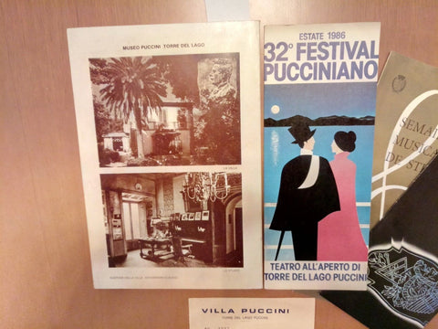 GIACOMO PUCCINI A.T.E.F. FIRENZE 1982 ILLUSTRATO + VARI OMAGGI COME DA FOTO