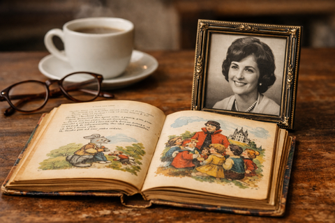 A 60 anni ritrova il libro da cui la mamma le leggeva le storie