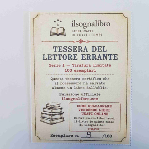 È ARRIVATA LA “TESSERA DEL LETTORE ERRANTE”
