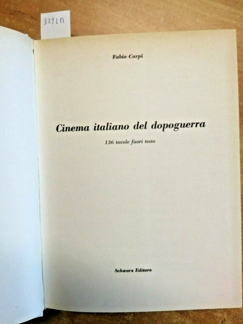 CINEMA ITALIANO DEL DOPOGUERRA - FABIO CARPI 1966 SCHWARZ 136 FOTO F.T. (32