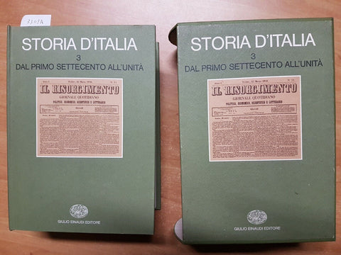 STORIA D'ITALIA 3 - DAL PRIMO SETTECENTO ALL'UNITA' - EINAUDI 1976 (3309