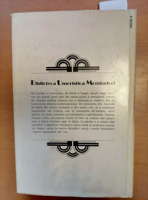 CHIAPPORI - CANTATA IN BIANCO E NERO 1980 MONDADORI 1 ED. (2343)