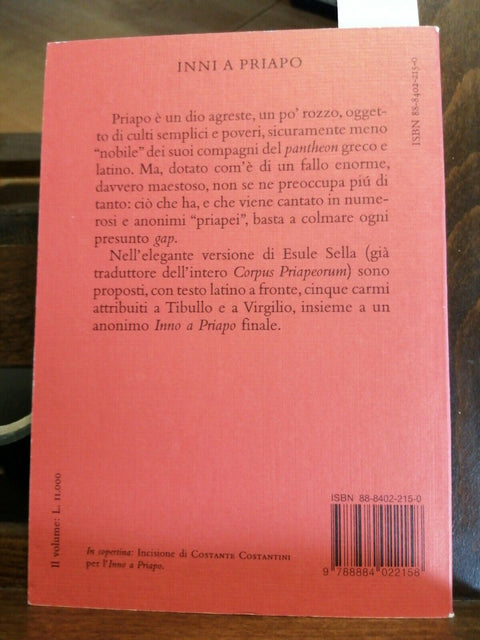 Inni a Priapo - 1997 - Salerno Editrice - Sella Esule (6512)