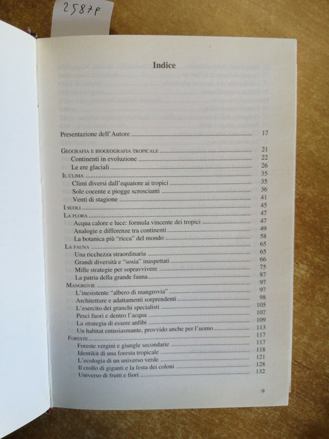 GUIDA ALLA NATURA TROPICALE - MARCO LAMBERTINI 1992 FRANCO MUZZIO - RARO (2