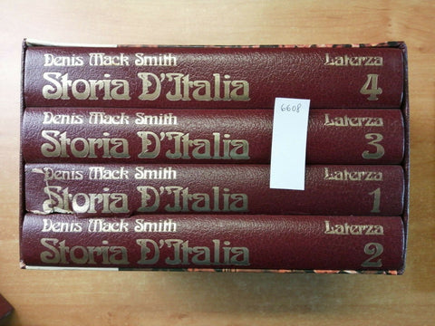 STORIA D'ITALIA 1861/1869 DENIS MACK SMITH 1981 LATERZA 4 VOLL. + COFANETTO