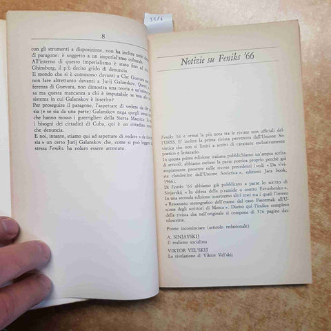 FENIKS 66 RIVISTA SOVIETICA NON UFFICIALE 1968 JURIJ GALANSKOV - JACA BOOK(