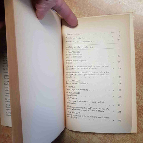 FENIKS 66 RIVISTA SOVIETICA NON UFFICIALE 1968 JURIJ GALANSKOV - JACA BOOK(