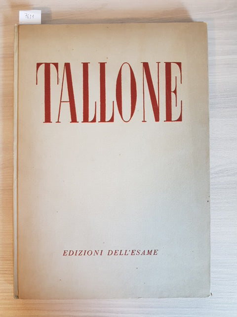 TALLONE - Enrico Somar - EDIZIONI DELL'ESAME - 1945